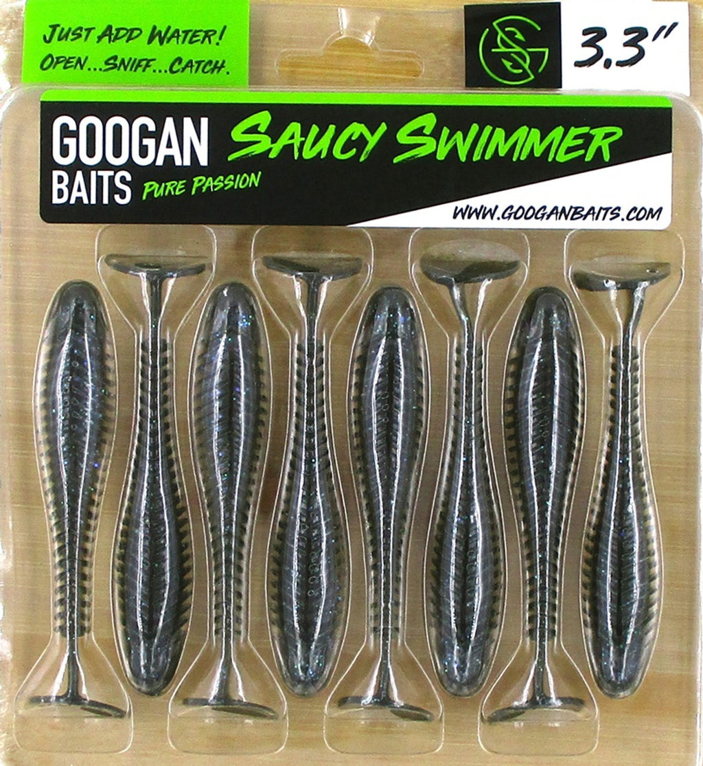 Googan Squad 3.3" Saucy Swimmer Swimbaits Electric Shad