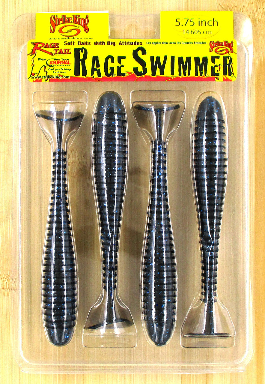 Strike King 5.75" Rage Swimmer Swimbaits Blue Bug