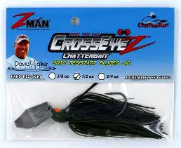 Z-Man 3/8 Oz Crosseyez Chatterbait Green Pumpkin